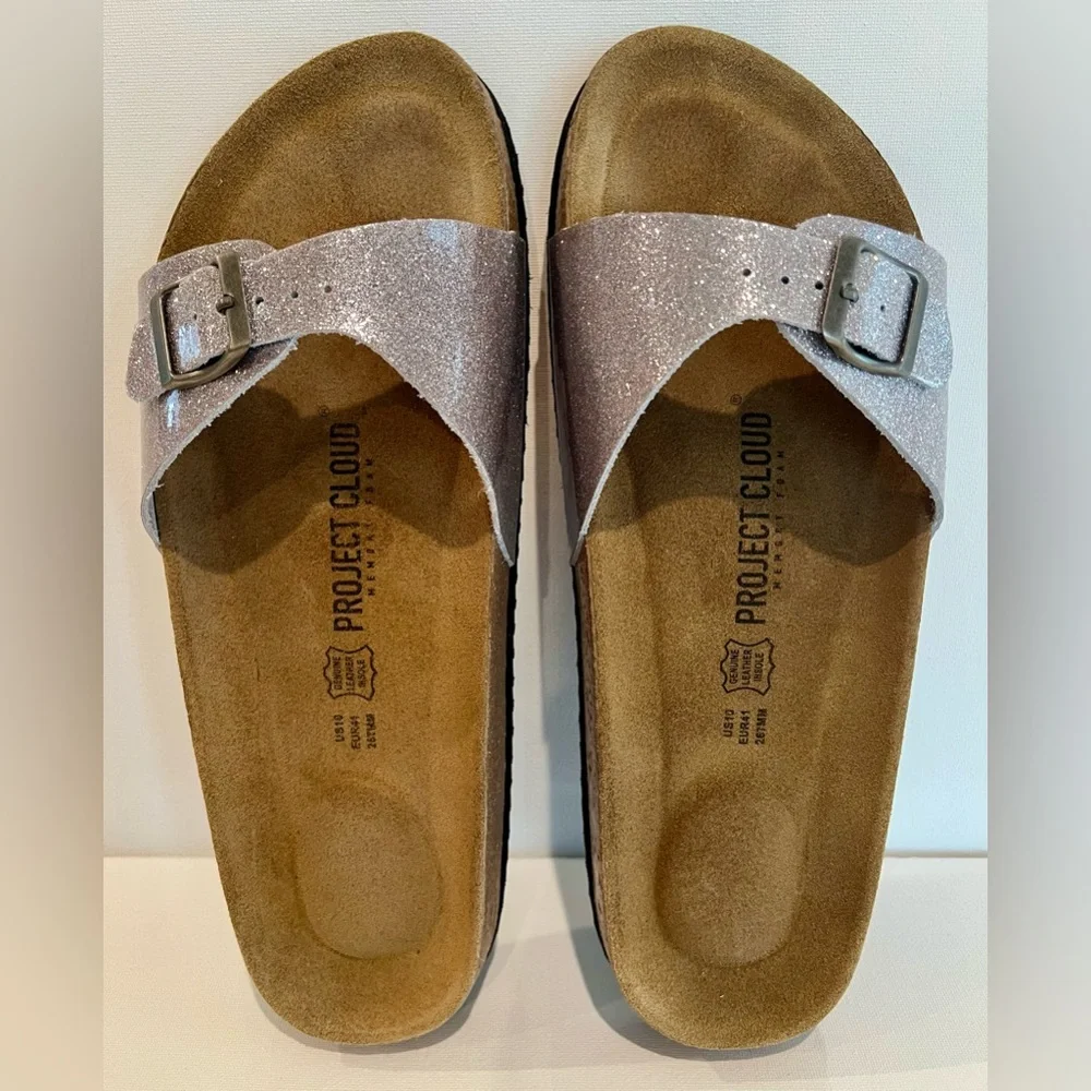 Project Cloud Bahama Lavender Sparkle Women's Sandals Size 10 - Picture 1 of 9